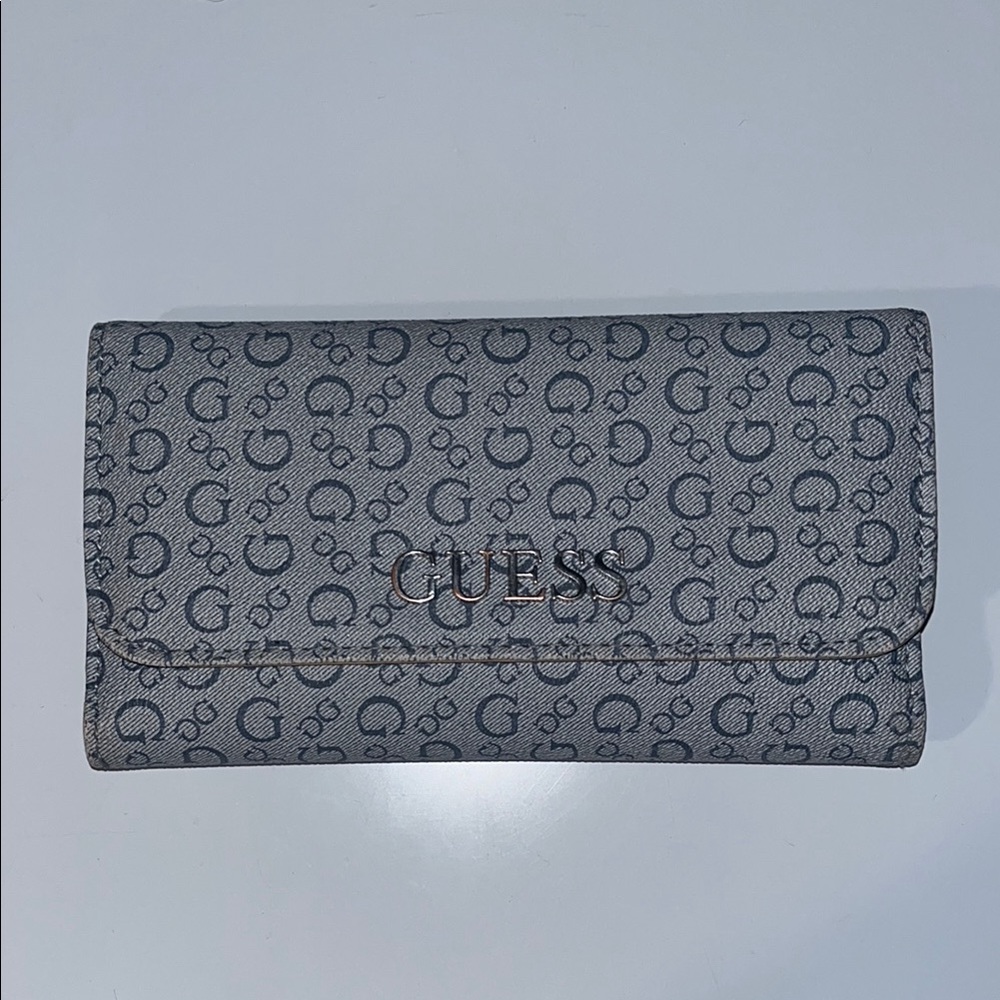 Guess Gray Monogram Wallet